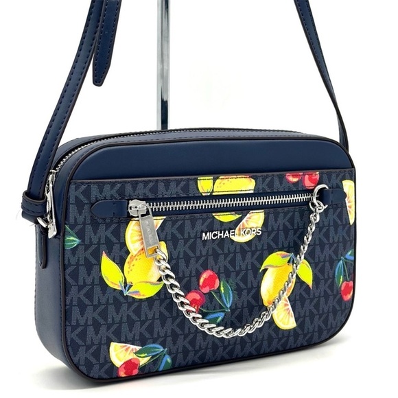 Michael Kors Large EW Zip Chain Xbody
Crossbody Bag Navy Blue Multi - Picture 3 of 11